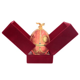 Подарочный набор графин Императорская коллекция в футляре "яйцо Фаберже" Мрамор в бархатной коробке